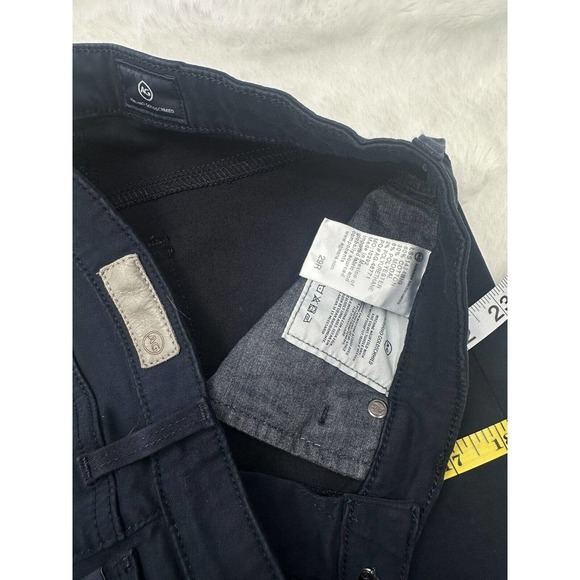 AG Adriano Goldschmied Prima Cigarette Navy Straight Leg Pants - Picture 7 of 9